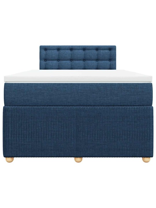 Box spring postel s matrací černá 120x190 cm textil