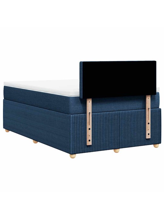 Box spring postel s matrací černá 120x190 cm textil