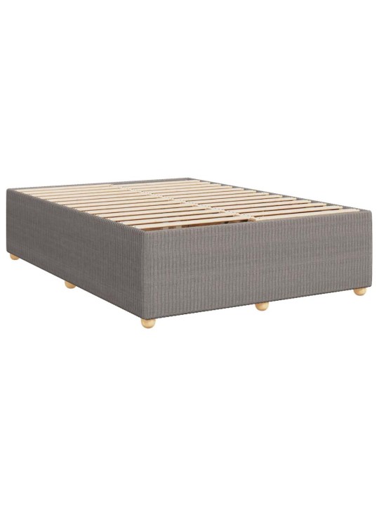 Box spring postel s matrací taupe 160x200 cm textil