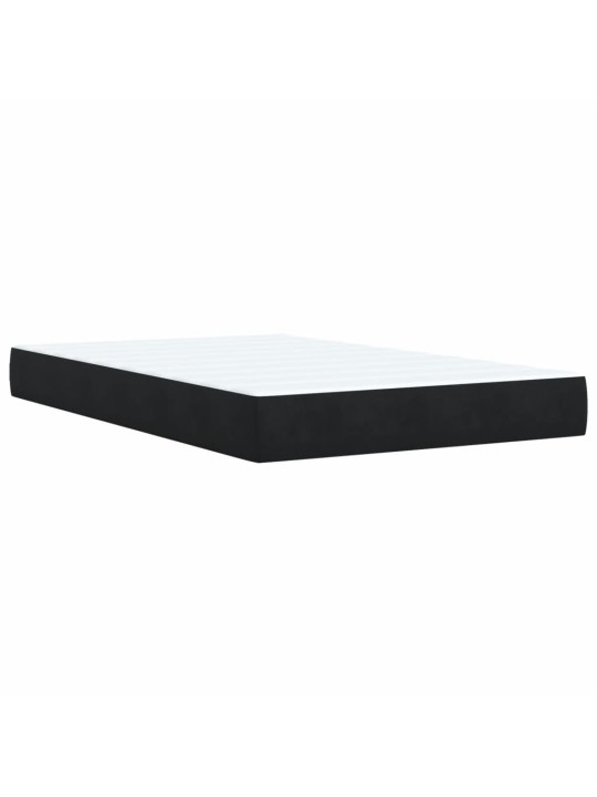 Box spring postel s matrací černá 120 x 190 cm samet