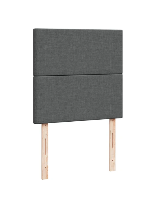 Box spring postel s matrací tmavě šedá 90x190 cm textil