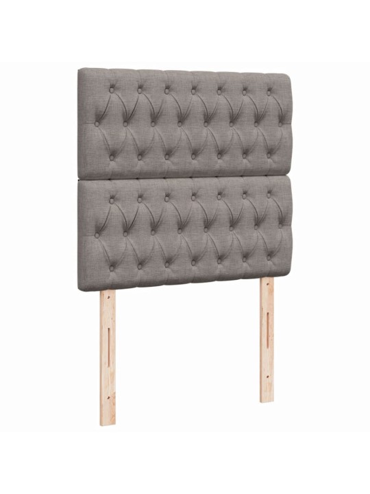 Box spring postel s matrací taupe 90x200 cm textil