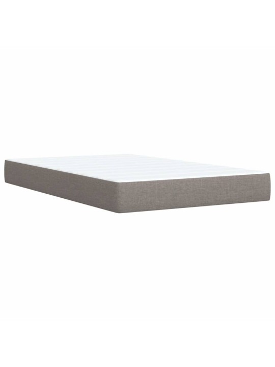 Box spring postel s matrací taupe 120x190 cm textil