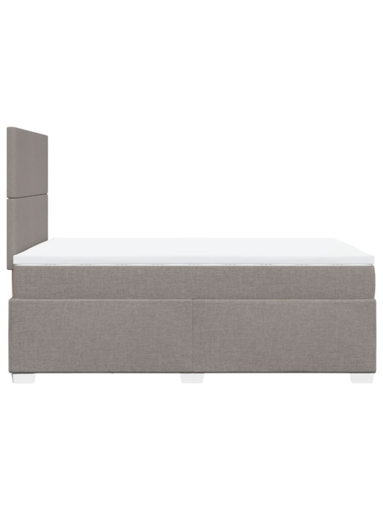 Box spring postel s matrací taupe 120x190 cm textil