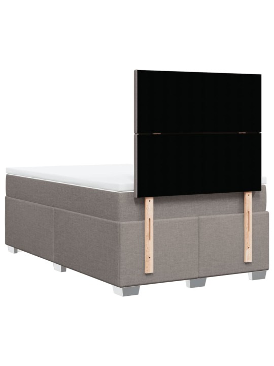 Box spring postel s matrací taupe 120x190 cm textil