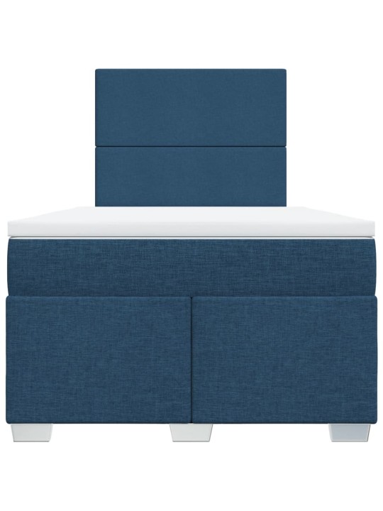 Box spring postel s matrací černá 120x190 cm textil