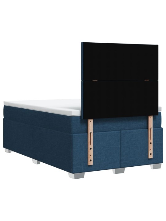 Box spring postel s matrací černá 120x190 cm textil