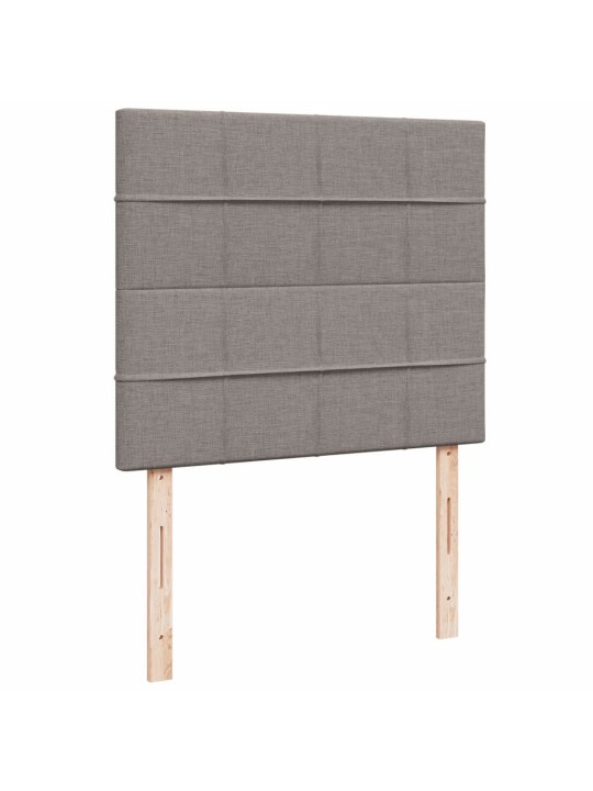 Box spring postel s matrací taupe 120x190 cm textil