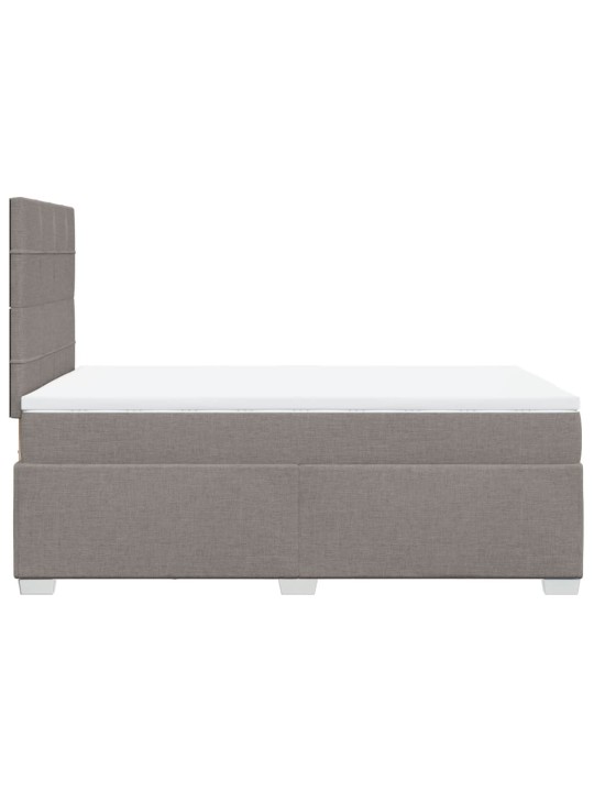 Box spring postel s matrací taupe 120x190 cm textil