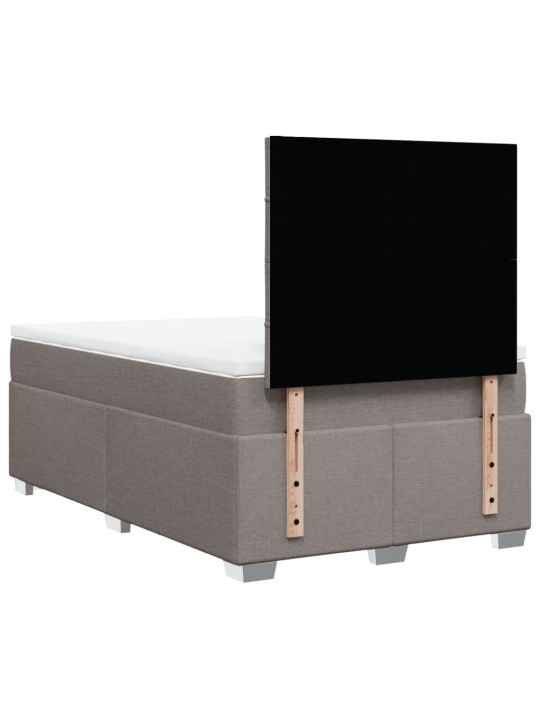 Box spring postel s matrací taupe 120x190 cm textil