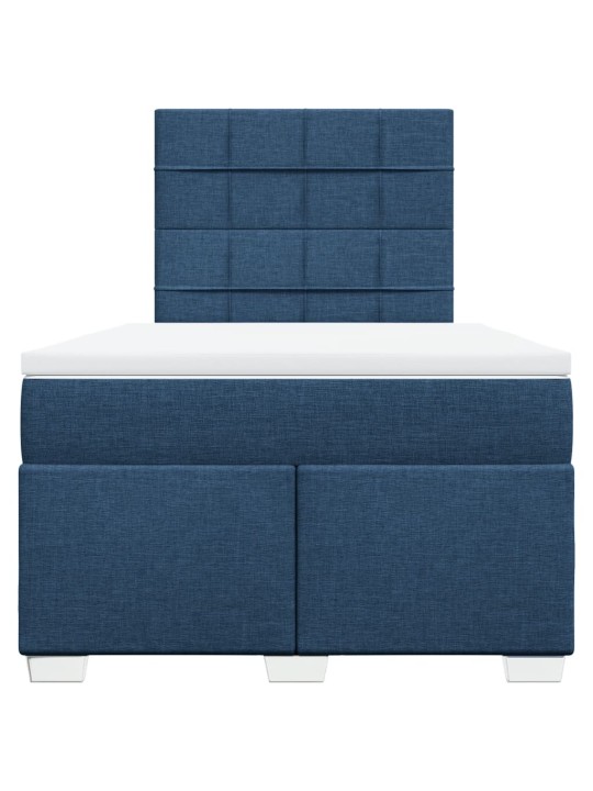 Box spring postel s matrací černá 120x190 cm textil