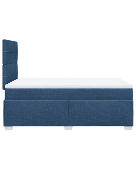 Box spring postel s matrací černá 120x190 cm textil
