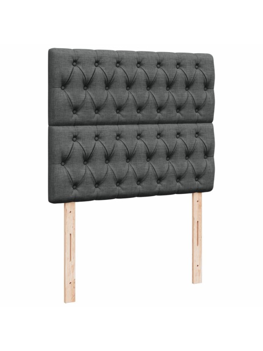 Box spring postel s matrací tmavě šedá 120x190 cm textil