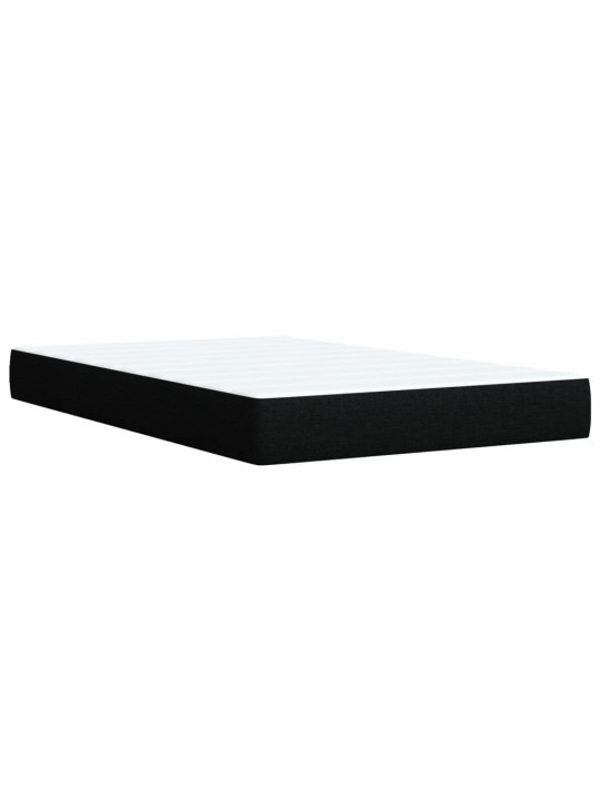 Box spring postel s matrací černá 120x190 cm textil