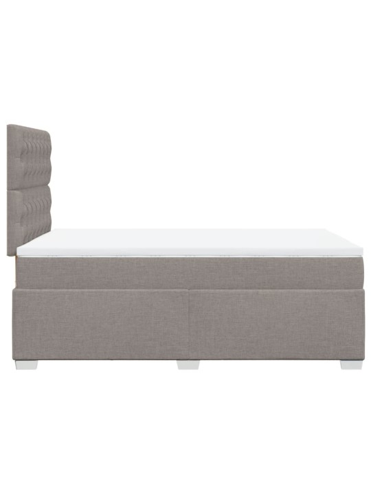 Box spring postel s matrací taupe 120x190 cm textil