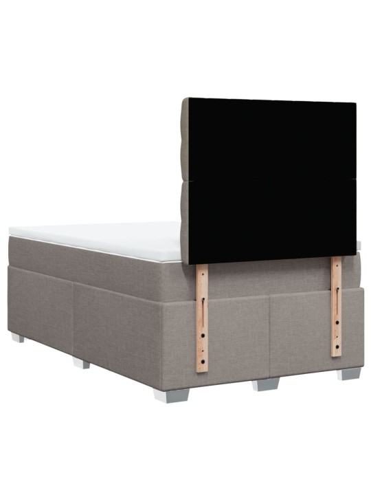 Box spring postel s matrací taupe 120x190 cm textil