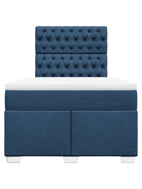 Box spring postel s matrací černá 120x190 cm textil