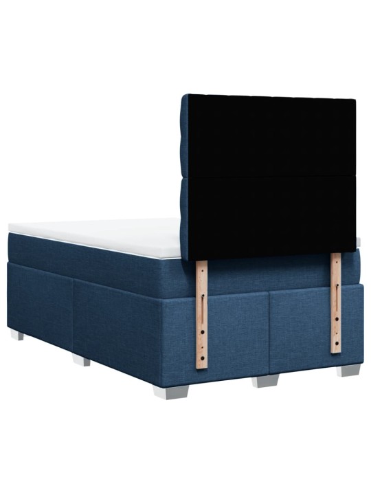 Box spring postel s matrací černá 120x190 cm textil