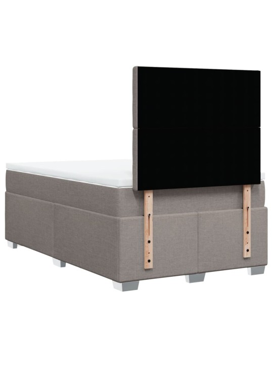 Box spring postel s matrací taupe 120x190 cm textil