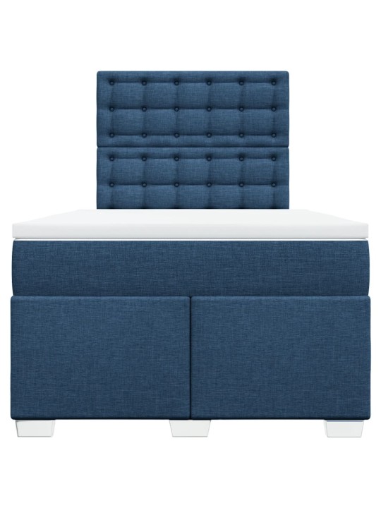 Box spring postel s matrací černá 120x190 cm textil