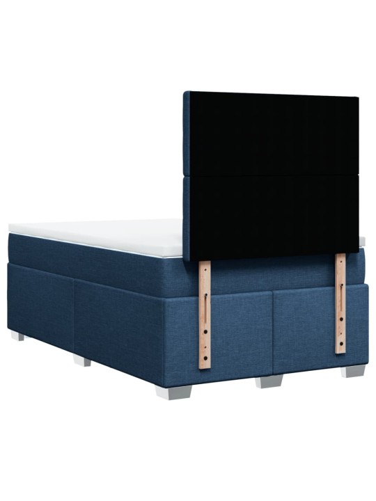 Box spring postel s matrací černá 120x190 cm textil
