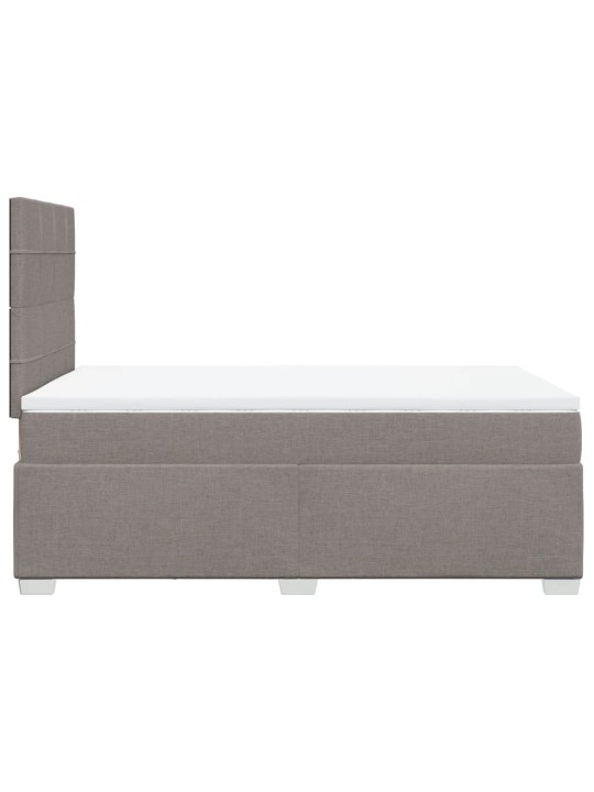 Box spring postel s matrací taupe 120x200 cm textil