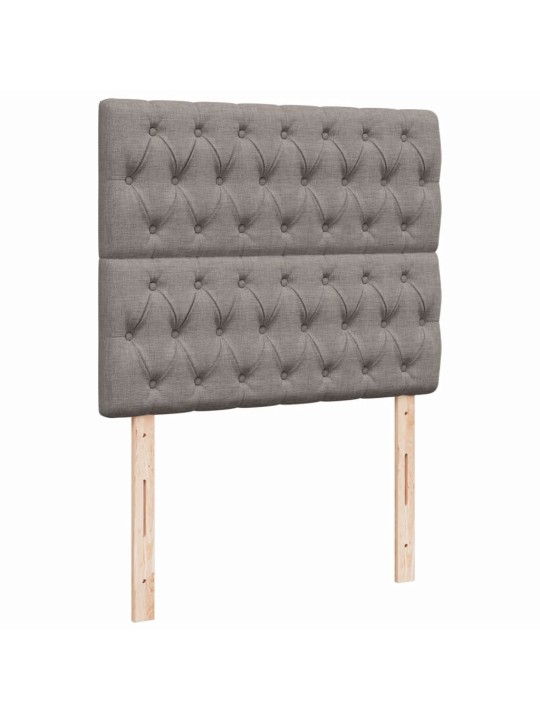 Box spring postel s matrací taupe 120x200 cm textil