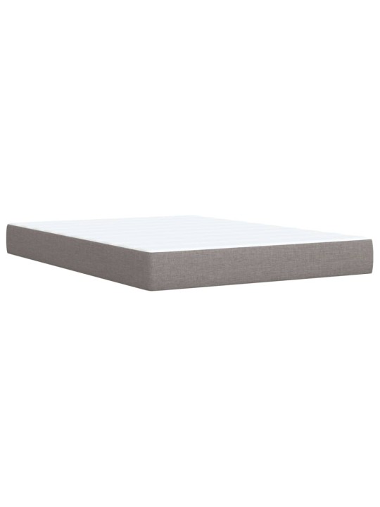Box spring postel s matrací taupe 140x190 cm textil