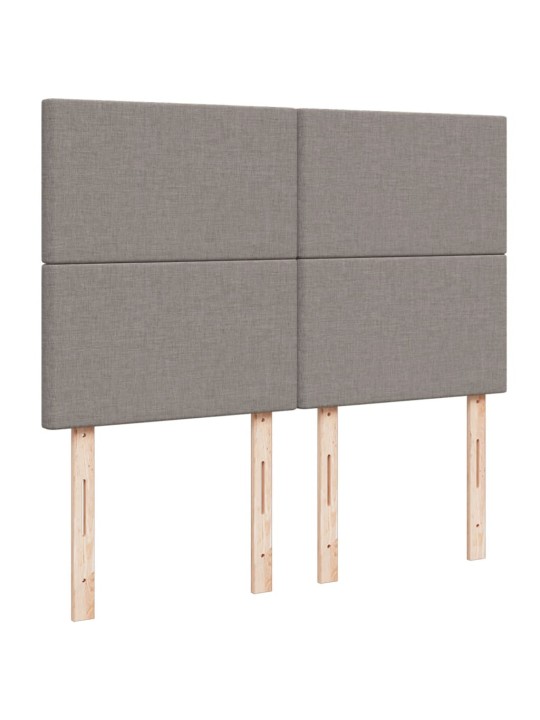 Box spring postel s matrací taupe 140x200 cm textil