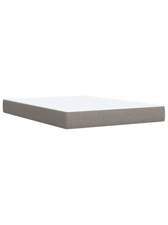 Box spring postel s matrací taupe 160x200 cm textil