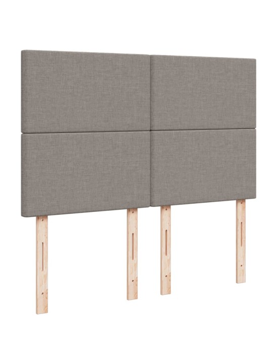 Box spring postel s matrací taupe 160x200 cm textil