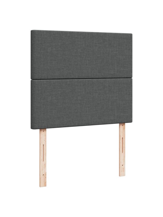 Box spring postel s matrací tmavě šedá 120x190 cm textil