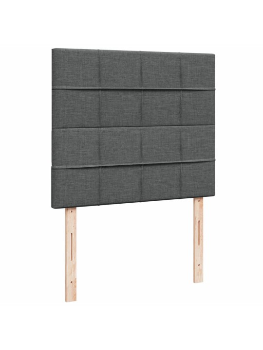 Box spring postel s matrací tmavě šedá 120x190 cm textil