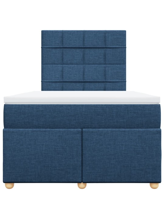 Box spring postel s matrací černá 120x190 cm textil