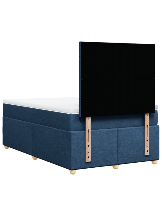 Box spring postel s matrací černá 120x190 cm textil