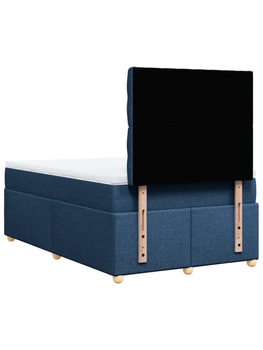 Box spring postel s matrací černá 120x190 cm textil