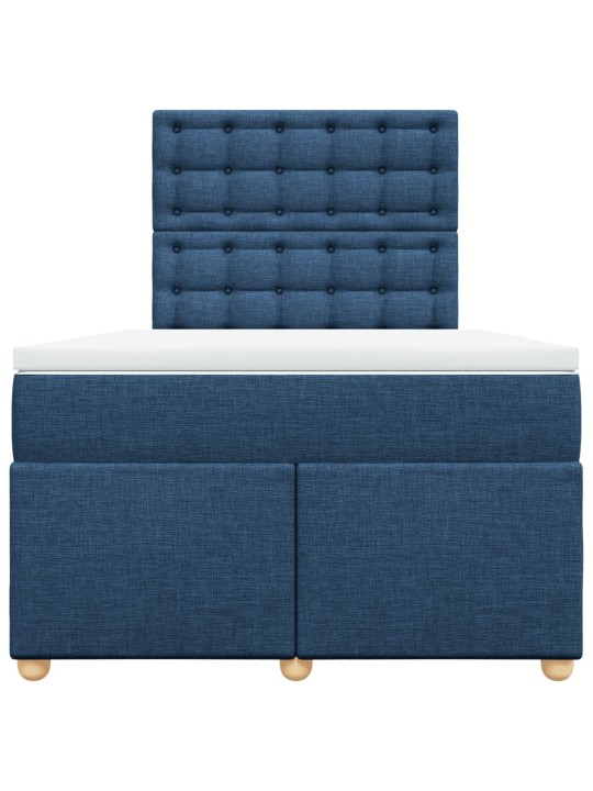 Box spring postel s matrací černá 120x190 cm textil