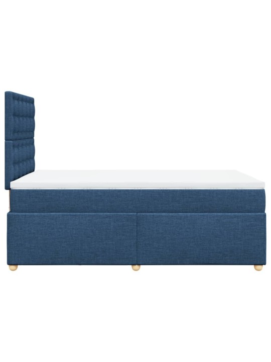 Box spring postel s matrací černá 120x190 cm textil