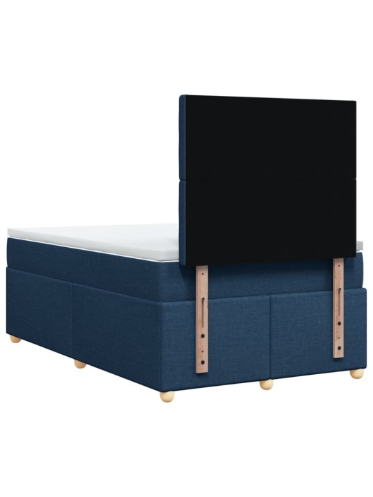 Box spring postel s matrací černá 120x190 cm textil