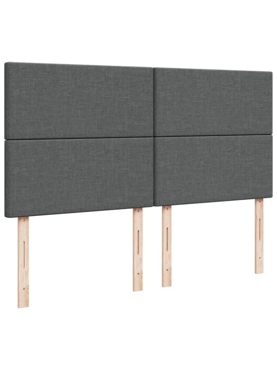 Box spring postel s matrací tmavě šedá 180x200 cm textil