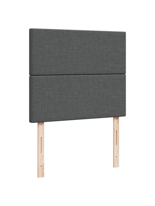 Box spring postel s matrací tmavě šedá 120x190 cm textil