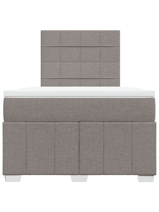 Box spring postel s matrací taupe 120x190 cm textil