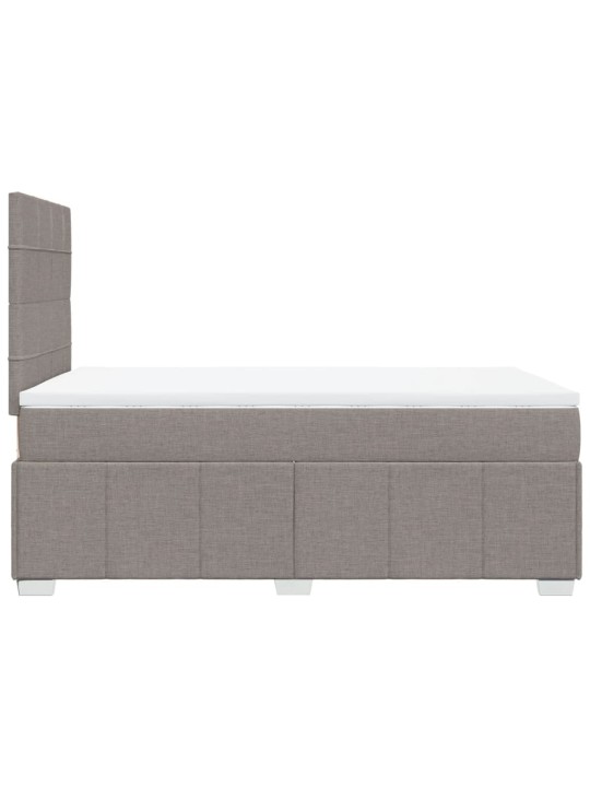 Box spring postel s matrací taupe 120x190 cm textil