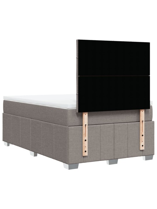 Box spring postel s matrací taupe 120x190 cm textil