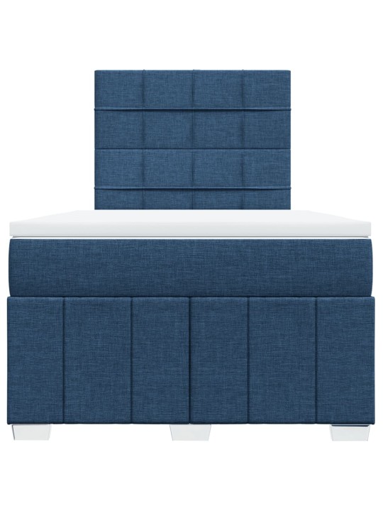 Box spring postel s matrací černá 120x190 cm textil