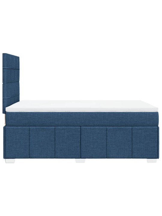 Box spring postel s matrací černá 120x190 cm textil