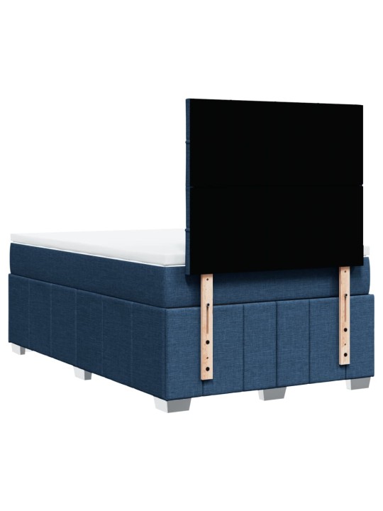 Box spring postel s matrací černá 120x190 cm textil