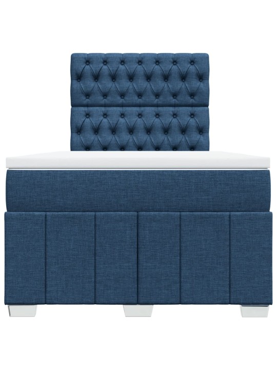 Box spring postel s matrací černá 120x190 cm textil