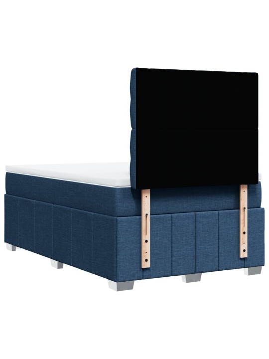 Box spring postel s matrací černá 120x190 cm textil