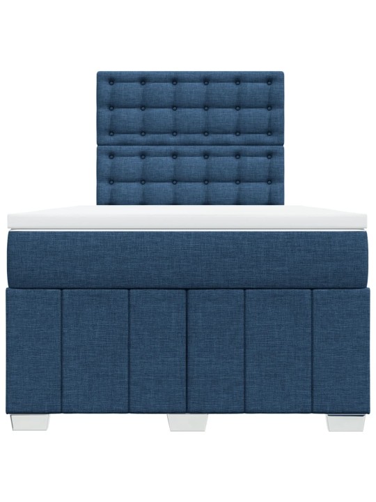 Box spring postel s matrací černá 120x190 cm textil
